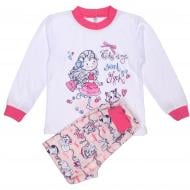 Пижама детская для девочки Татошка 0106271 р.122 бело-розовый