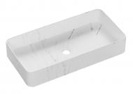Умывальник-чаша ScandiSPA MARBLE WHITE прямоугольный, 61*31*11см