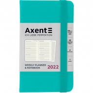 Еженедельник 2022 Pocket Strong А6- бирюзовый Axent