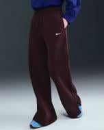 Брюки Nike W NSW PHNX FLC HR PANT WIDE 2 IH1011-652 р. XL бордовый