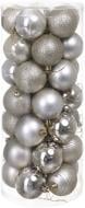 Набор игрушек Шар серебряный 17-44 d60 мм 35 шт./уп.