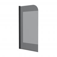 Шторка для ванни Koller Pool Dakota 800х1400 мм black matt, скло 6 мм europe grey