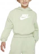 Джемпер Nike G NSW CLUB FLC CRP HDY HBR FD2925-343 р.S зеленый