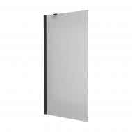 Шторка для ванны Koller Pool Proxima 800х1500 мм black matt, скло 8 мм grape