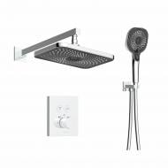Душевая система скрытого монтажа Imprese CENTRUM EQ (термостат 2 функции, кнопки переключения, душ 280*190