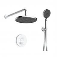 Душова система прихованого монтажу Imprese CENTRUM ER (термостат 2 функції, кнопки перемикання, душ d240 мм