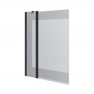 Шторка для ванни Koller Pool Dakota 1100х1400 мм black matt, скло 6 мм clear