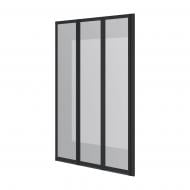 Шторка для ванни Koller Pool Style 1000х1500 мм (right) black matt, скло 4 мм clear