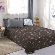 Простынь Birds on Brown Front 240x220 см коричневый Zastelli