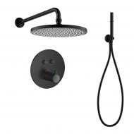 Душевая система скрытого монтажа Imprese с термостатом SMART CLICK ZMK101901216, черный