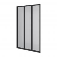 Шторка для ванни Koller Pool Style 1000х1500 мм (left) black matt, скло 4 мм grape