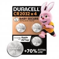 Батарейка Duracell типу таблетка 3В CR2032/CR 4 шт.