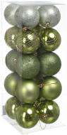 Набор игрушек Мороз шар зеленый N3-4086AK d70 мм 20 шт./уп.
