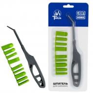 Шпатель для силікону зі змінними насадками 5 мм гумовий Tnova