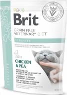 Корм сухой для взрослых котов Brit VetDiets при лишнем весе и ожирении курица, горох 400 г