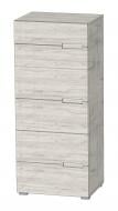 Комод напольный Гермес-2 дуб крафт белый/дуб крафт белый