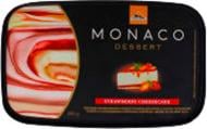 Морозиво Три Ведмеді Monaco Dessert полуничний чізкейк (4823086104686)