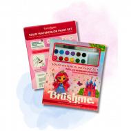Набор-раскраска с сухими красками Принцессы Brushme