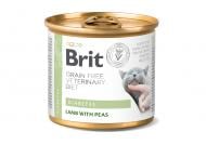 Корм влажный для взрослых котов Brit VetDiets при сахарном диабете ягненок, горох 200 г