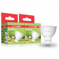 Лампа светодиодная Eurolamp 2 шт./уп. 5 Вт MR16 матовая GU5.3 220 В 3000 К