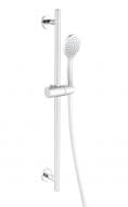 Душовий гарнітур Imprese (лійка 1 режим, штанга 687 мм, шланг 1500 мм PVC), білий глянцевий