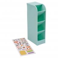 Склянка для письмового приладдя My story mint 4 секції пластик + наліпки YES