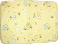 Пелюшка багаторазова Эко Пупс Classiс вологонепроникна з малюнком бязь молочна 65х90 см
