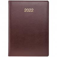 Дневник датированный Стандарт бордовый Brunnen Soft A5 2022