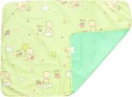 Пеленка многоразовая Эко Пупс Classiс непромокаемая с рисунком бязь зеленая 65х90 см