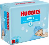 Детские влажные салфетки Huggies Pure Quad 224 шт.