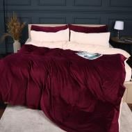 Комплект постельного белья MirSon Winter Frost 28-0004+28-0002 Adenium Velvet бежевый/фиолетовый