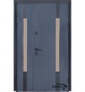 Двері вхідні Булат Термо Хаус 706 темний антрацит / антрацит 2050x1200 мм ліві