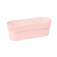 Горшок пластиковый Ламела Росса 300 овальный 1,4 л розовая пудра