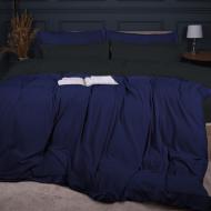 Комплект постельного белья MirSon Winter Frost 28-0007+28-0006 Stapelia Velvet черный/синий