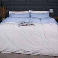 Комплект постельного белья MirSon Winter Terry 28-0009 Convallaria белый/голубой