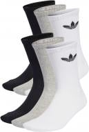 Шкарпетки Adidas TRE CRW SCK 6PP IJ5620 р.XL різнокольоровий