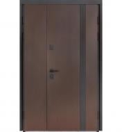 Дверь входная Булат Термо Хаус 710 венге темный / венге темный 2050x1200 мм правая
