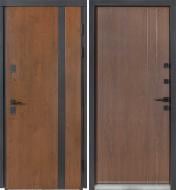 Дверь входная Булат Термо Хаус 710 дуб бронзовый / орех 2050x850 мм правая