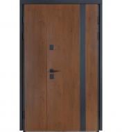 Дверь входная Булат Термо Хаус 710 дуб бронзовый / молочный клен 2050x1200 мм левая