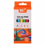 Набір фломастерів 6 кольорів Orange Line YES Набір фломастерів 6 кольорів Orange Line YES