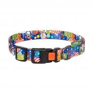 Ошейник HiDog "Christmas" синий 105\1049