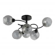 Люстра Miorro Fausta 720х300 мм 6x40 Вт E27 матовый черный 51-311-145