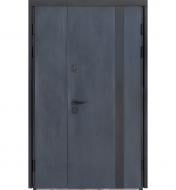 Дверь входная Булат Термо Хаус 710 темный антрацит / белый атласный 2050x1200 мм левая