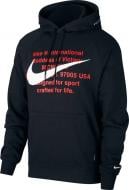 Джемпер Nike M NSW SWOOSH HOODIE PO FT CJ4863-010 р. L черныйбелый