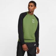 Свитшот Nike M NSW SWOOSH CRW FT CJ4871-326 р. 2XL зеленый