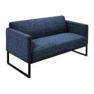 Диван офисный Richman Амиго двойной каркас черный ливия 11 синий 1450x700x760 мм