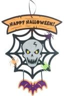 Подвес из фетра Аплі Краплі Паутина с черепом 3 мм