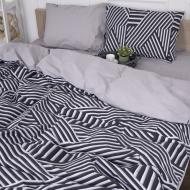 Комплект постельного белья Бязь 17-0629 Diamond Black White 175х210 см черный/белый MirSon