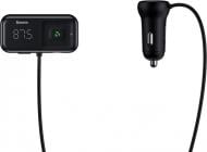 FM-трансмиттер BASEUS Baseus T typed S-16 wireless MP3 car charger Black (CCTM-E01)