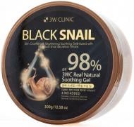 Гель 3W Clinic багатофункціональний для обличчя і тіла Black Snail Real Natural Soothing Gel 98% 300 мл